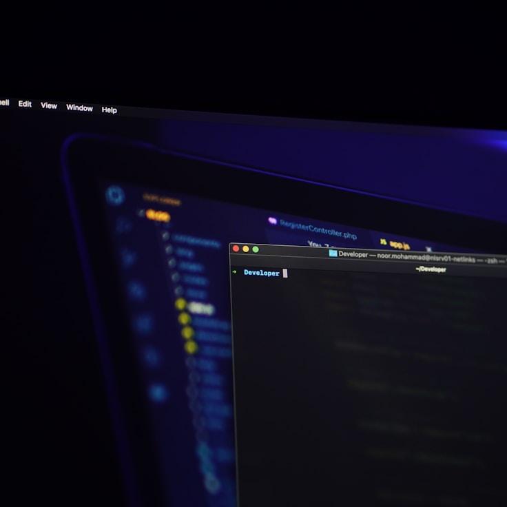 Mobile app development process showing collaborative team environment